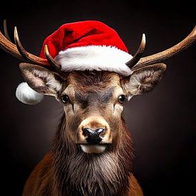 Kerst edelhert. van Katrin May