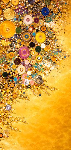 Aura de l'infini – Rêve en mosaïque dorée