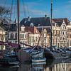 De Thorbeckegracht in Zwolle op een zonnige winterochtenddd van Gerrit Veldman