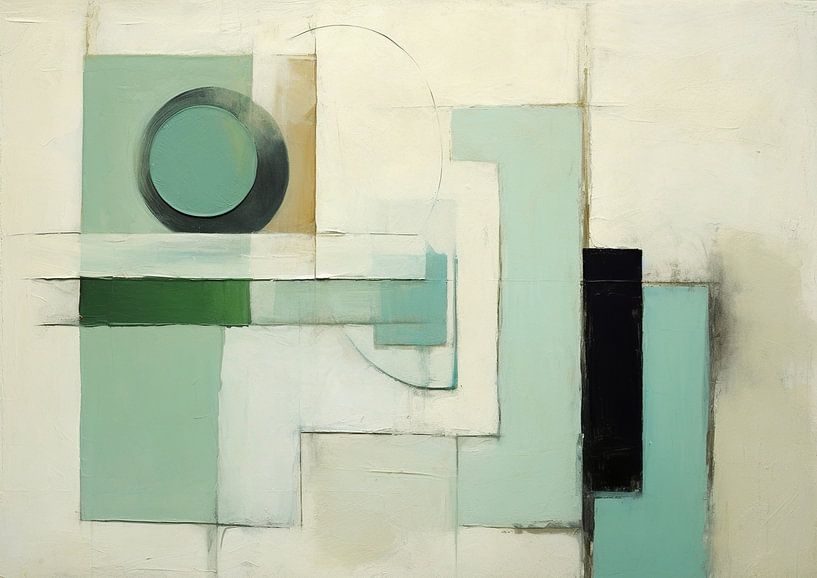 Bleu-vert 128.47 par La collection ARTEO