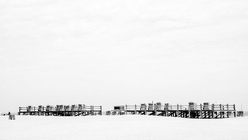 Mehr Strandkörbe am Meer von Heiko Westphalen