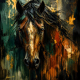 Primal – Expressionistische Tierwelt – Pferd 3