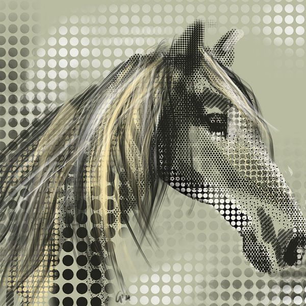 Diana horse by Go van Kampen