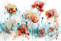 Mohnblumen Aquarell