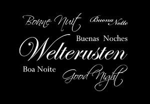 Good night - Black by Sandra Hazes