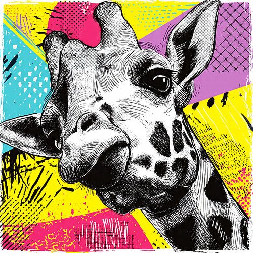 Pop-Art-Giraffe Nr. 2