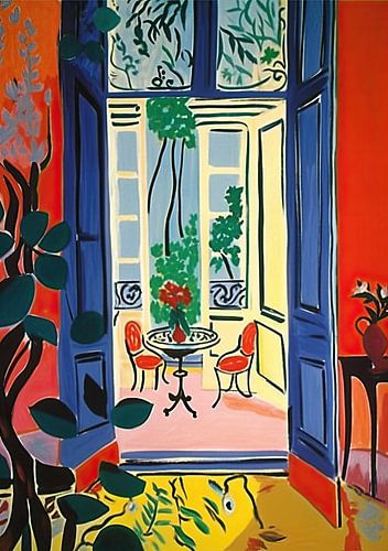 Spain Interior Poster Art Print Painting Wall Art