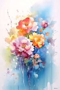 Abstraktes Bild einer Blume/Blumen.