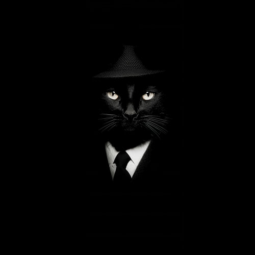Die geheimnisvolle schwarze Mafia-Katze