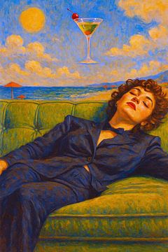 Martini in de Lucht, Chillen op de Bank. Het Geheim van de Zomer! van GᎥรєlค Art Ŧ๏г Y๏ย