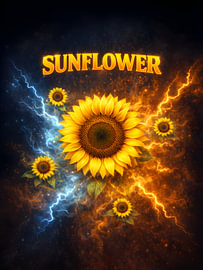 Retro-Sonnenblumen-Bootleg