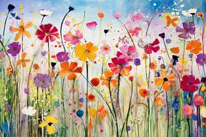 Ein Feld voller Blumen