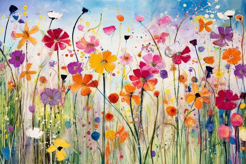 Ein Feld voller Blumen von Studio Allee