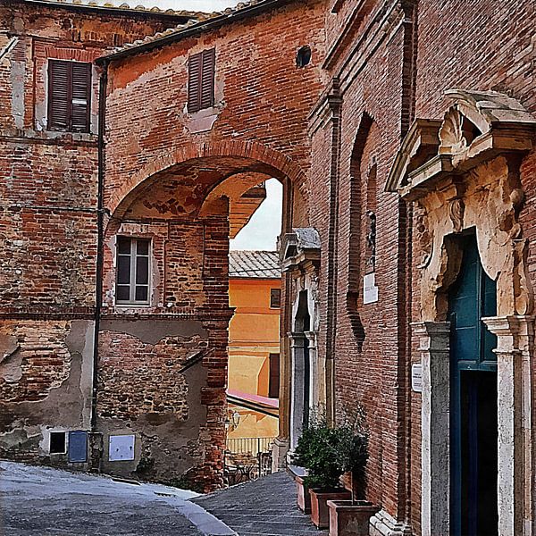 Inside The Town Walls Panicale by Dorothy Berry-Lound