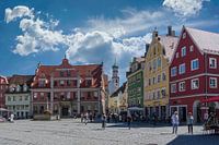 Market square in Memmingen - Germany