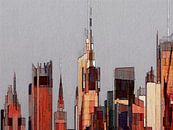Skyline, City art, Austin. van SydWyn Art thumbnail
