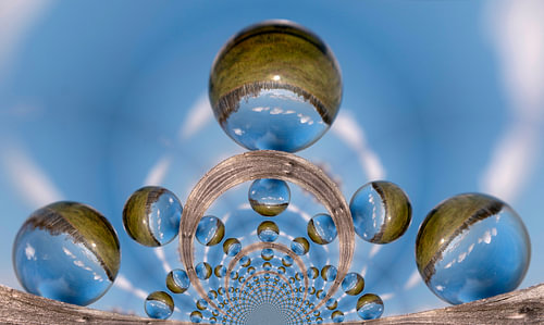 Kaleidoscopic pattern of a landscape