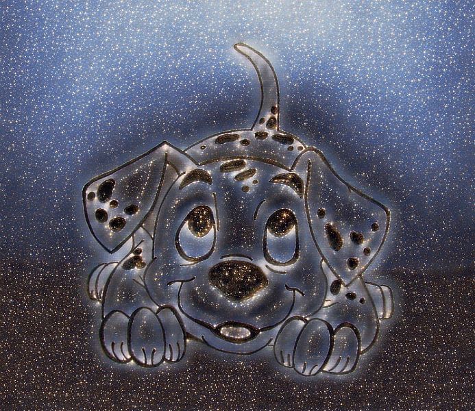 Dalmatian puppy drawing . by Jose Lok