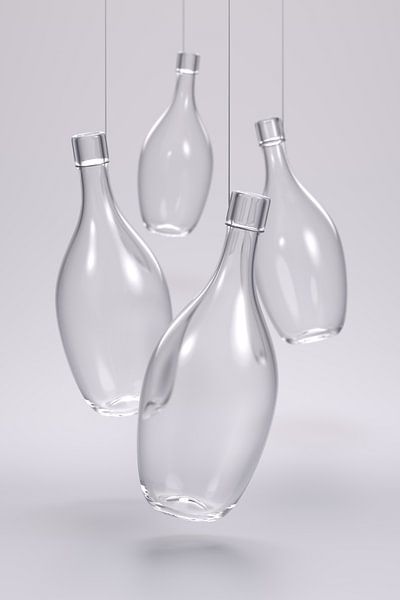 Hängende Flaschen von Jörg Hausmann