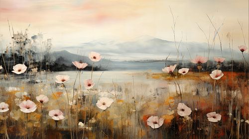 Bloemen in pastelkleuren van Studio Allee