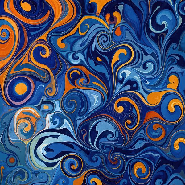 Blue tendrils by Kay Weber