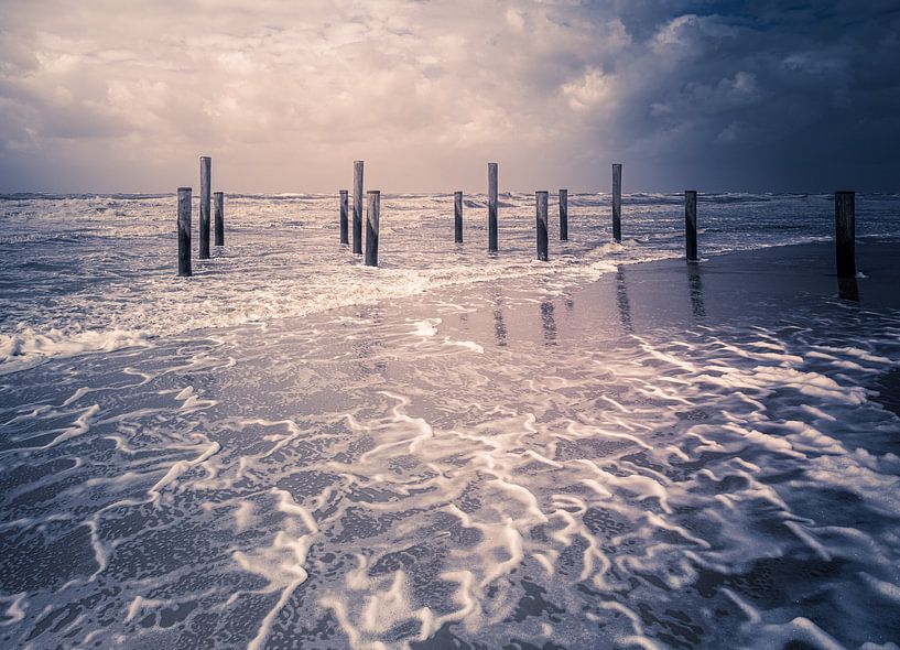 Palmendorf bei Sturm von peterheinspictures
