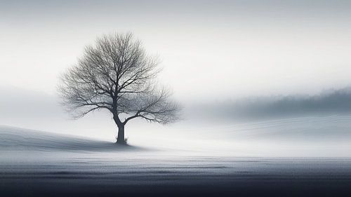 Silence in the Mist - Minimalist Nature Photography