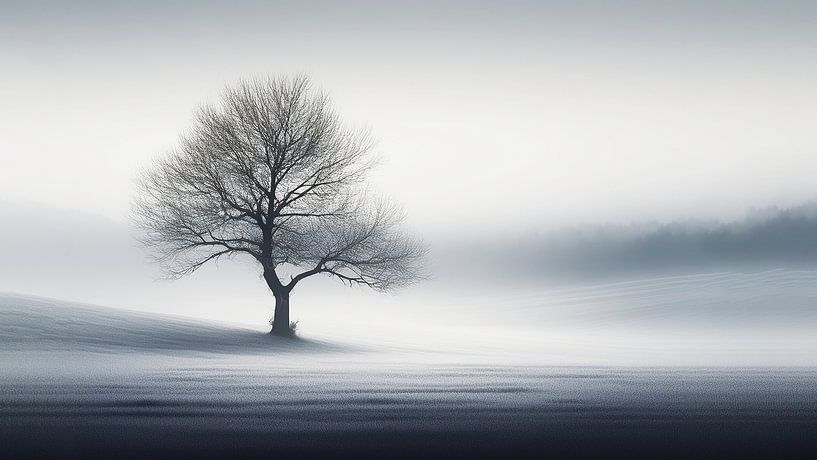 Stilte in de Mist – Minimalistische Natuurfotografie van Retinas images