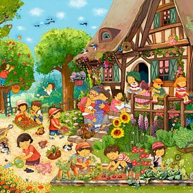 Summer in grandma's garden by Marion Krätschmer