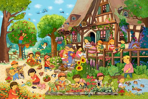 Summer in grandma's garden by Marion Krätschmer