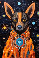Tribal Animal Art 01 African Dog