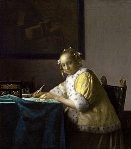 Schrijvende dame, Johannes Vermeer