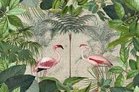 Green Flamingo Paradise by Andrea Haase thumbnail