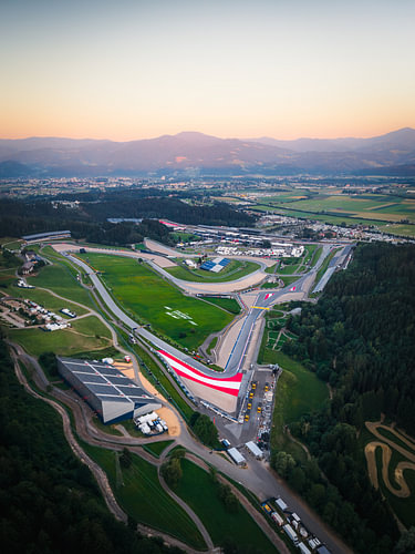 Der Red Bull Ring von oben, Spielberg