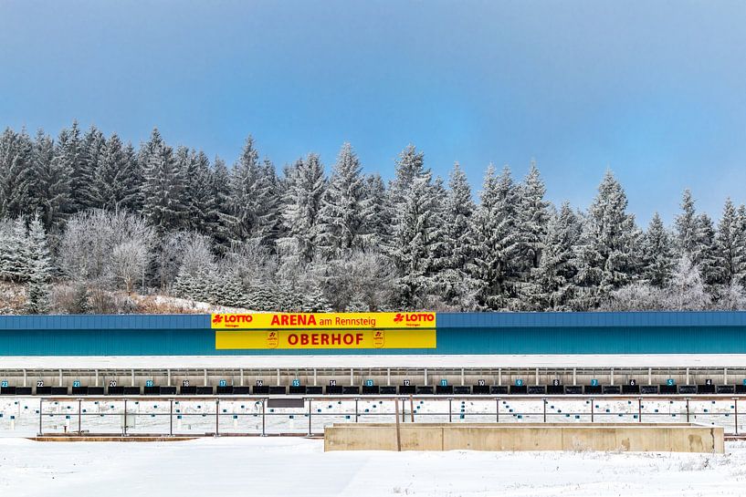 Beautiful winter landscape on the heights of the Thuringian Forest by Oliver Hlavaty