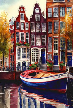 Amsterdam canals by But First Framing