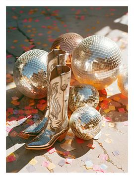 Silver Cowgirl Boots by Malou Studio