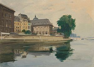 Francis Picabia - Ohne Titel (Die Seine und das Institut de France, Paris) (1901)