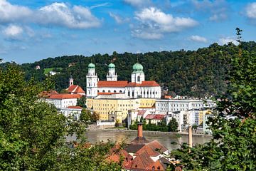 Vue sur Passau dans la forêt bavaroise