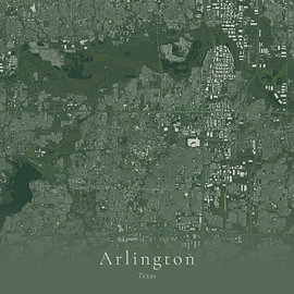 Vintage map of Arlington, United States by Prints of Place