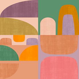 Retro Chic Color Blocks by Georgia Chagas