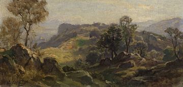 PAUL WEBER, Serpentara-Landschaft bei Olevano, 1860