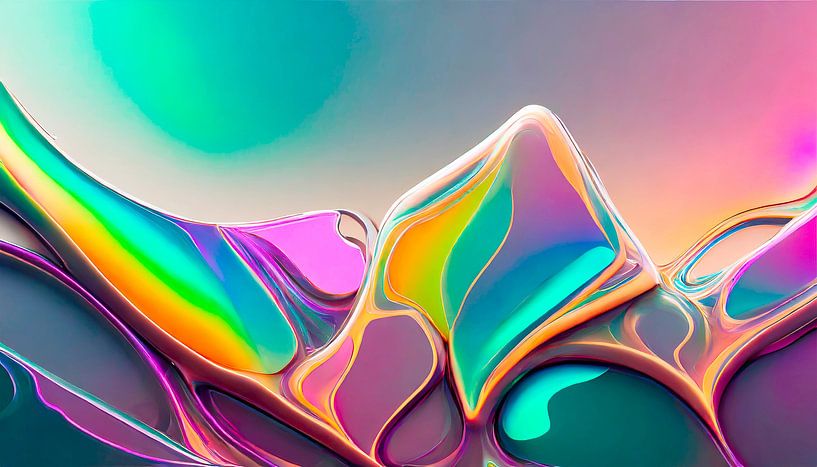 Art colours with different shapes by Mustafa Kurnaz