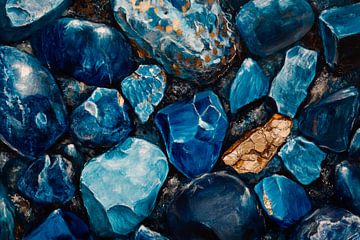 Blue gemstones - Natural diversity by Poster Art Shop