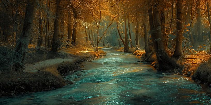 Wald von fernlichtsicht