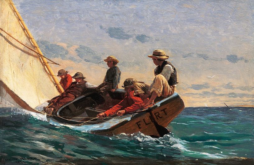 Der Flirt (1874) von Winslow Homer von Studio POPPY