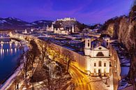 Salzburg, uitzicht vanaf het Humboldtterras van Thomas Rieger thumbnail