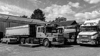 Trucks in monochrome