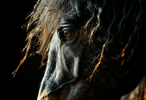 Symbole frison - Détail de la tête de cheval