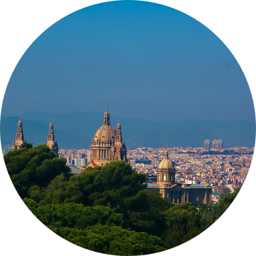 Barcelona uitzicht vanaf Montjuic van Tessa Louwerens